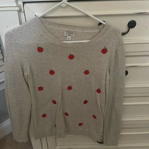 J Crew Apples Sweater Teddie